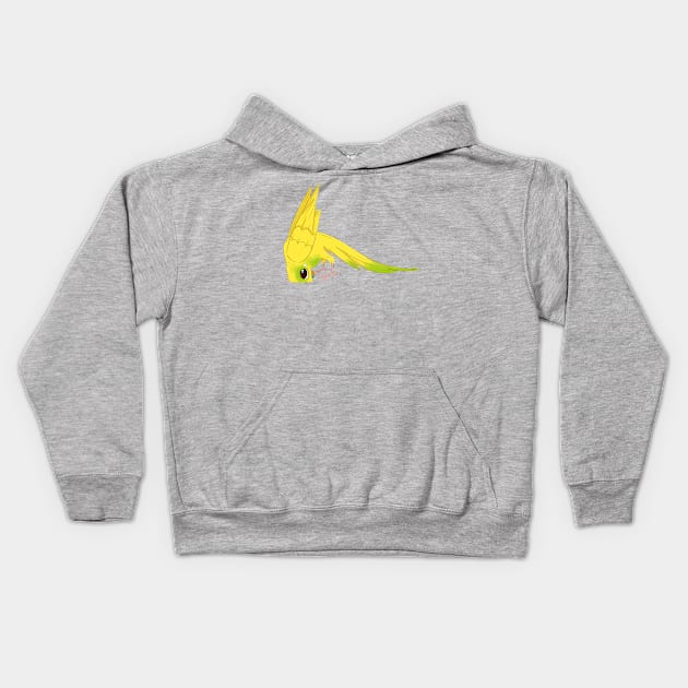 Budgie Budge Kids Hoodie by kyjanedalley